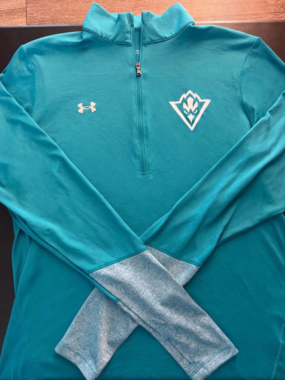 UNCW Under Armour Teal Dri-fit Quarter-Zip